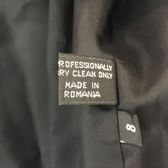 Vintage Giorgio Sant'angelo Royal Blue Double-Breasted Long Wool Blazer Size 8 - Picture 10 of 10